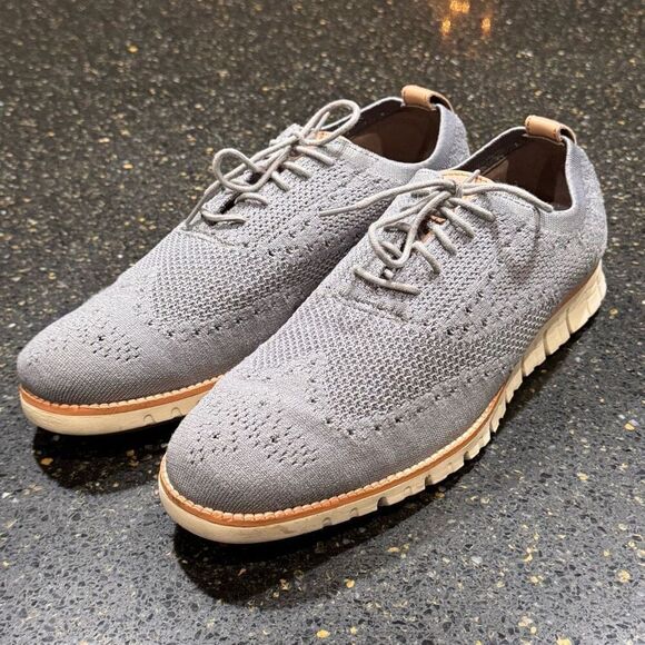 Cole Haan ZeroGrand Ironstone Stitchlite Wingtip Oxfords. Size 10.5 - Picture 1 of 9